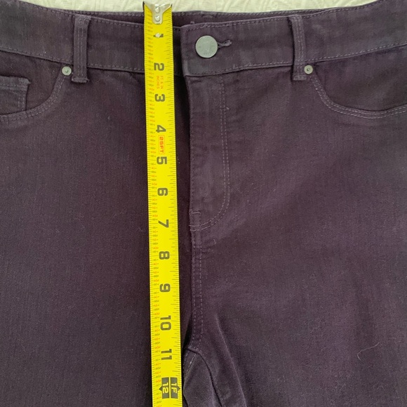 Chico’s Platinum Jeggings Deep Purple Eggplant Denim Womens Size 1 / U.S. Size 8 - Picture 10 of 14
